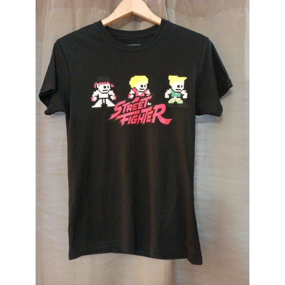 Women's Capcom Street Fighter Gamer Black T-shirt Size Small